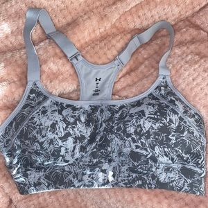 grey sports bra